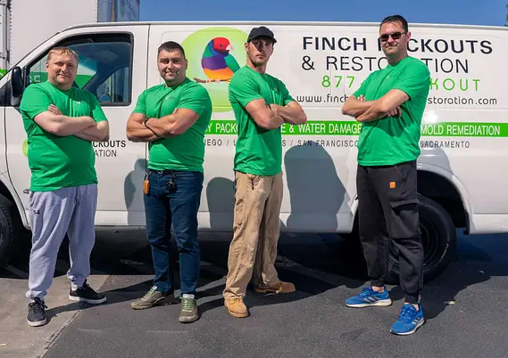 Finch crew at service van