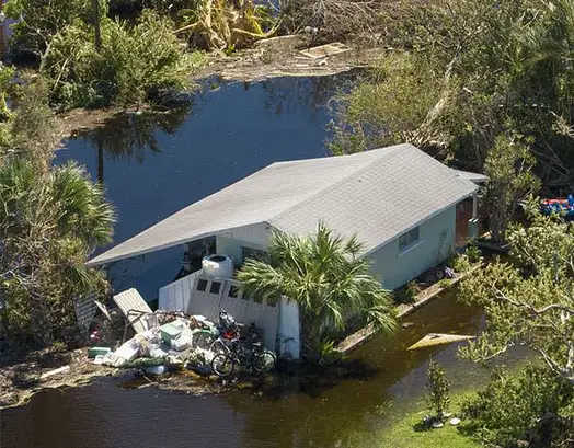water damaged property