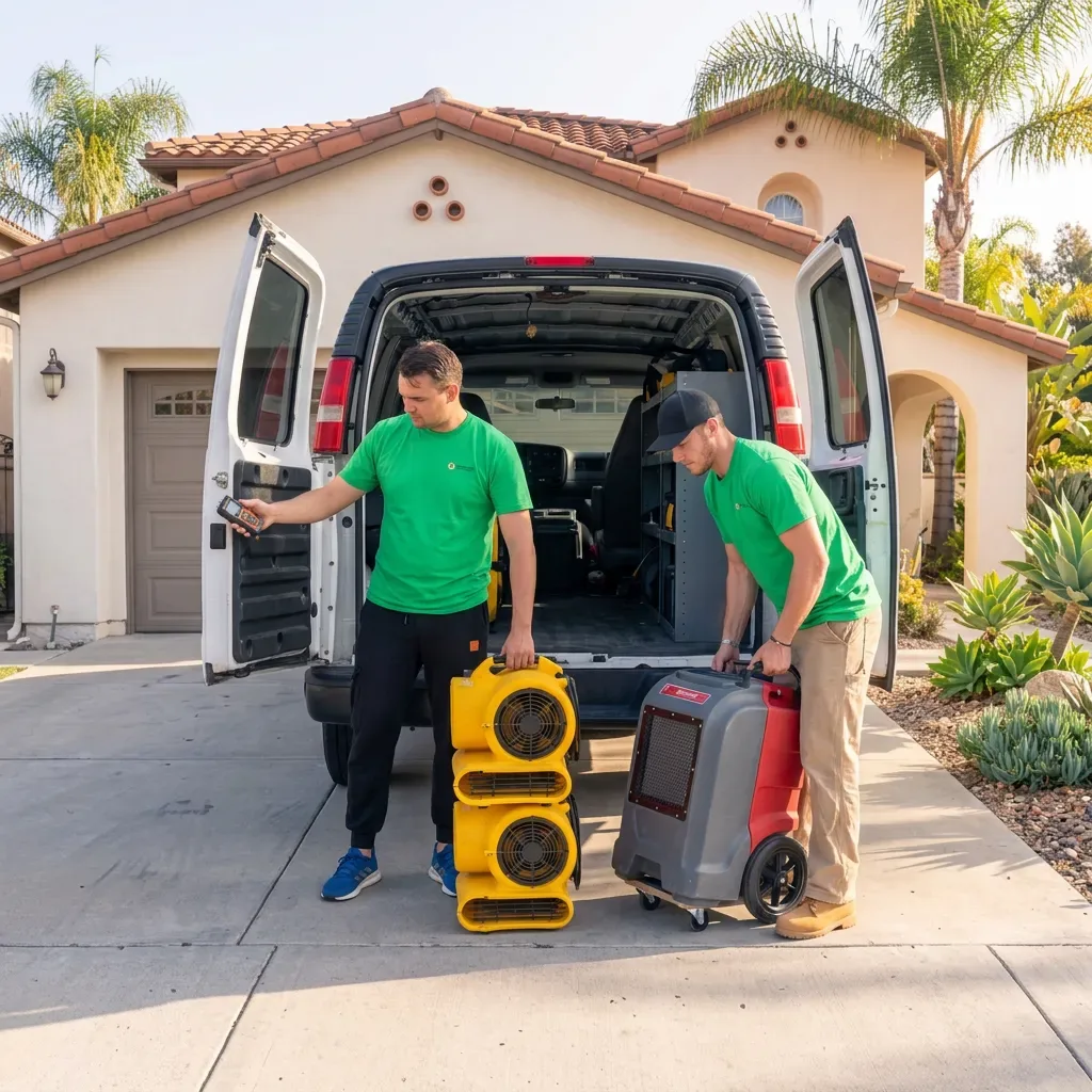 Water damage drying equipment in San Diego