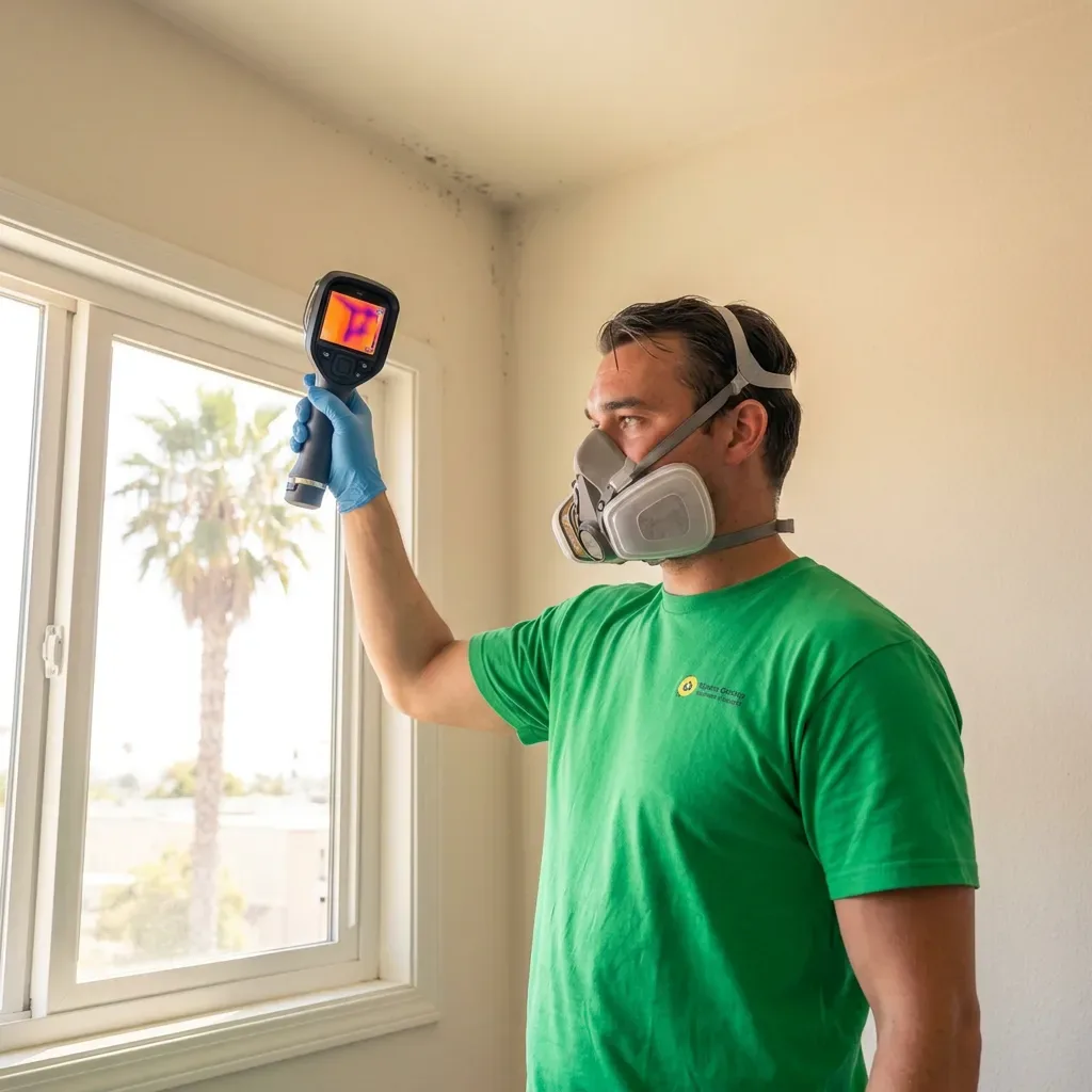 Thermal camera mold inspection in Ocean Beach