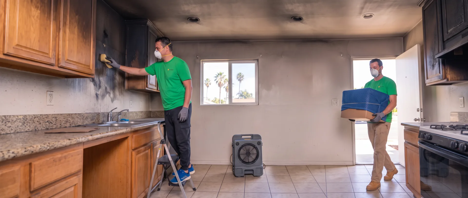 fire damage removal in La Jolla